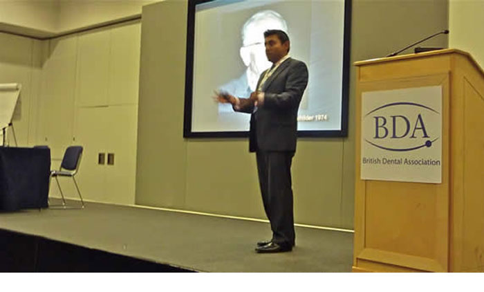 Sanjeev Bhanderi lectures at the BDA